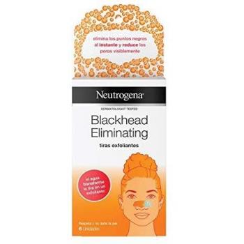 Neutrogena Blackhead Eliminating Tiras Exfoliantes, Elimina los Puntos Negros, 6 unidades