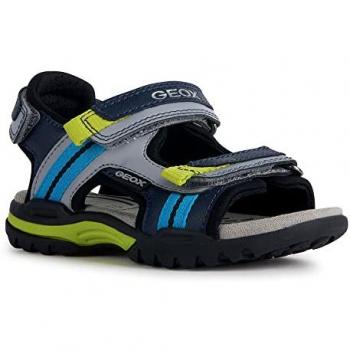 Sandalias Geox J Borealis Boy A para Niño, color Navy/Grey, talla 32 EU, características: diseño clásico, suela antideslizante, material transpirable