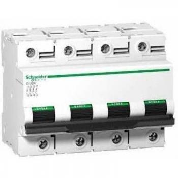Schneider Electric A9N18371 C120N Interruptor Automático Magneto Térmico, 4P, 63A, Curva C, 73mm x 108mm x 81mm, Blanco