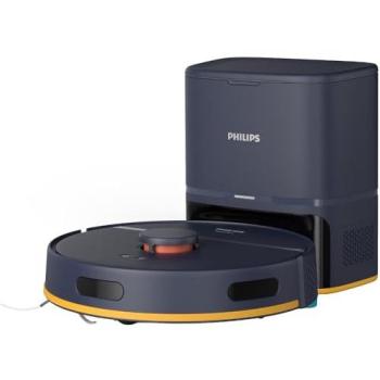 Aspirador Robot Philips Serie 2000 XU2100/15 con Función de Mopa, 6000 Pa de Potencia de Succión, Sistema de Navegación LDS, App HomeRun y Estación de Vacío Autom