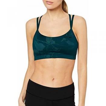 Nike Favorites Bra METLLC PRT Sujetador Deportivo, Mujer, Mineral Teal/Black, XS
