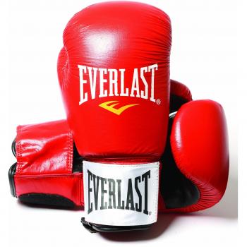 Everlast Fighter - Guantes de boxeo, color rojo/negro, talla 14oz