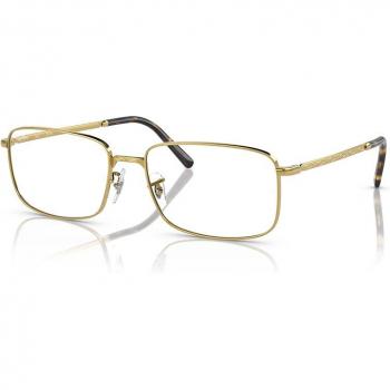 Ray-Ban RX3717V Asian Fit 3086 Unisex Square Gold Eyeglasses Size 57 with Blue Light Block Available