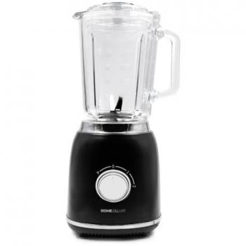 Batidora de Pie HOME DELUXE GRANDE - Negro Mate, 1000 W, 1.5L, 4 Cuchillas de Acero Inoxidable, Smoothie Maker