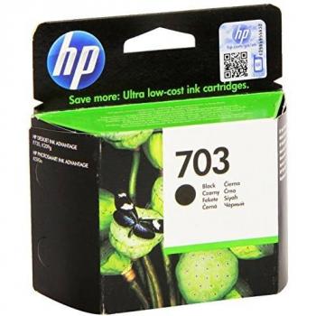 Cartucho de Tinta Original HP 703 Negro (CD887AE) - 4ml, Compatible con DJ D730/F735