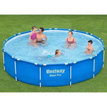 Piscina Steel Pro 396x84 cm con estructura redonda