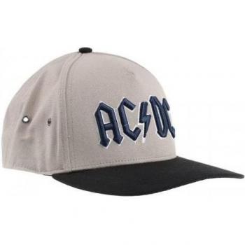 Gorra Snapback Unisex AC/DC con Logo para Adultos Negro/Arena/Azul marino One Size
