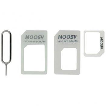 JC Nano SIM Adapter Kit - Adaptador de Tarjetas SIM con Aguja de Expulsión y Acceso a Slot