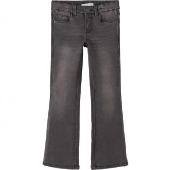 Pantalón vaquero recto de niña con cintura ajustable name it fpolly skinny jeans 1142-au dark grey denim infa
