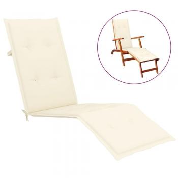 Cojín para tumbona (75+105)x50x4 cm Color Gris, Crema, Azul - Cojín Decorativo de Asiento para Muebles de Salón
