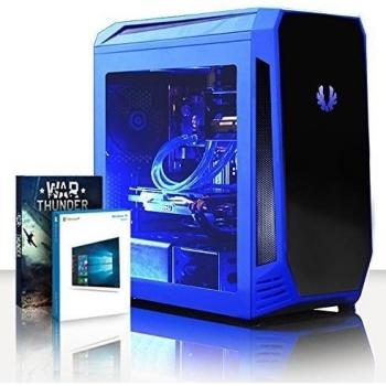 VIBOX Corona 75 - 3,9GHz Intel i5 Quad Core CPU, GTX 1080 GPU, Extremo, Ordenador de sobremesa Gaming con enfriador por agua con unidad central, Windows 10, Iluminaciàn interna azul