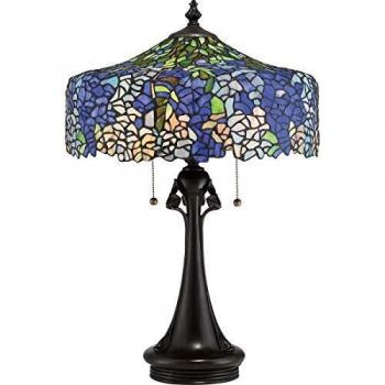Lámpara de mesa Cobalt en diseño Tiffany