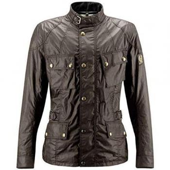 Belstaff Crosby Motorcycle Wax Jacket, MAHOGANY, Size XL | 41030009-C50N0587-60017-XL