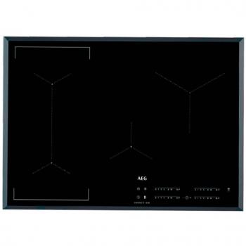 AEG IKE74441FB Placa de Inducción Integrada 70cm, 4 Zonas FlexiPuente, Control Táctil, Función Puente, Hob2Hood, Biselada, Color Negro