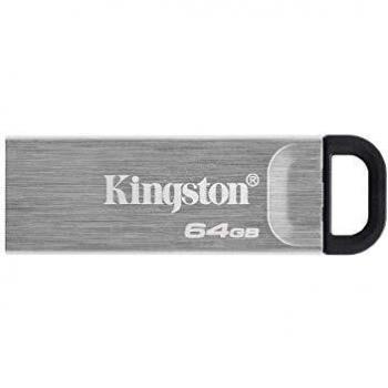 Kingston DataTraveler Kyson USB 3.2 Flash Drive 64GB - Gen 1 with Stylish Capless Metal Case