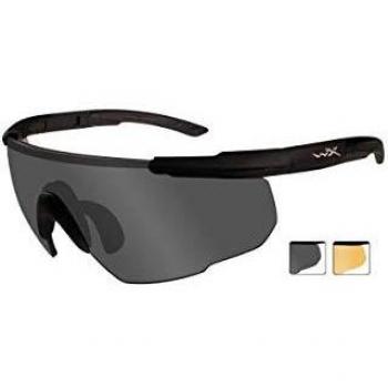 Wiley X Saber Advanced Smoke Grey Light Rust Lente Matte Negro Montura