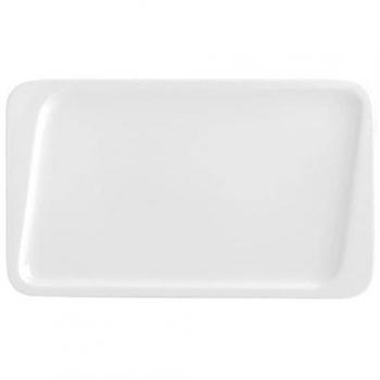Plato de Postre Quid Chef Cerámica Blanco 25 x 15 cm (Pack de 6 Unidades)