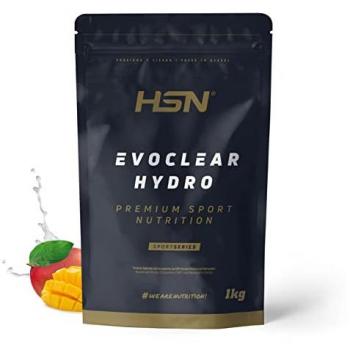 Clear Whey de HSN Evoclear Hydro - Proteína Aislada de Suero Hidrolizada - Sabor Mango - 1 kg (40 Tomas) - Muy Ligera y Refrescante - No-GMO, Vegetariana