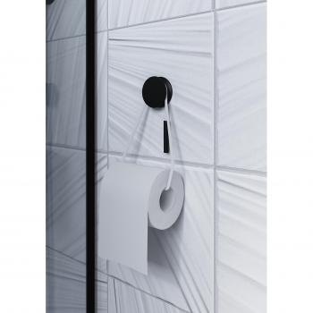 Portarrollo Bath+ Diabolo Negro mate + cuerda blanca