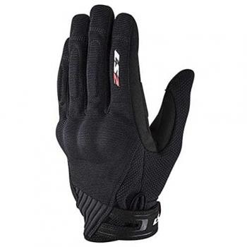 Guantes de moto LS2 Dart II - Protección en Motocicleta - Ajuste Personalizado - Negro, Hombre, Talla S