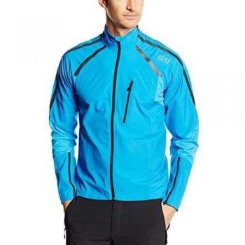 Gore Running Wear X-Running Windstopper Active Shell - Chaqueta de running para hombre, color azul brillante / amarillo flúor, talla M