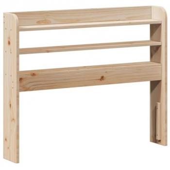 Cabecero de Cama con Estantes de Madera Maciza de Pino 90 cm