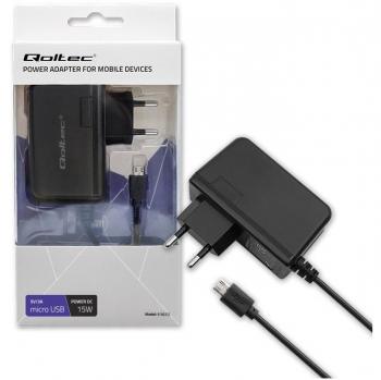 Cargador de Red 15W | 5V | 3A | Micro USB - Qoltec