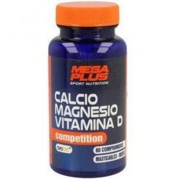 Mega Plus Calcio+Magnesio+Vitamina D Competición Menta 60 Comprimidos