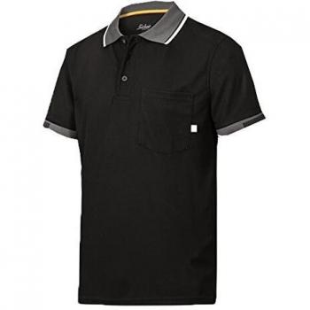 Camiseta de manga corta unisex Snickers Workwear, de poliéster, color negro