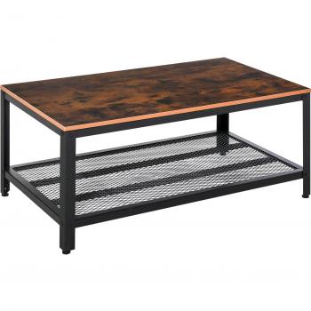 Mesa de Centro Homcom con Estante Inferior
