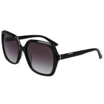 Calvin Klein Women's Black 57mm Sunglasses CK20541S with Dark Grey Gradient Lenses
