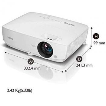 Benq MW535 - Proyector DLP, WXGA, 3600 Lúmenes, 2 x HDMI, Contraste 15.000:1, Color Blanco