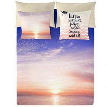 Funda Nórdica 100% Algodón Samoa Cama 180 Naturals (260 x 220 cm) Fabricado en España