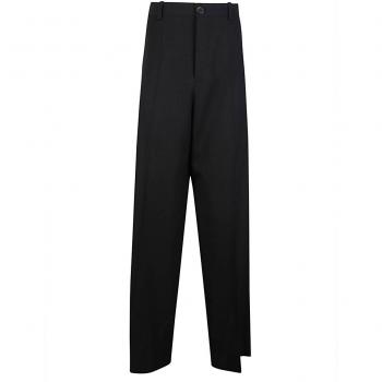 Balenciaga Men's Wool Trousers in Black, Size Small