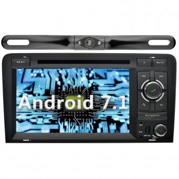 YINUO 7 Pulgadas 2 Din Android 7.1.1 Nougat 2GB RAM Quad Core Pantalla Táctil Estéreo Reproductor de DVD GPS Navegador Multimedia Radio De Coche Para Audi A3