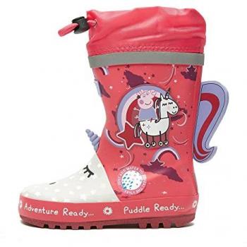 Regatta Peppa Pig Puddle Wellies Winterberry Unicorn, Size: UK Infant 5