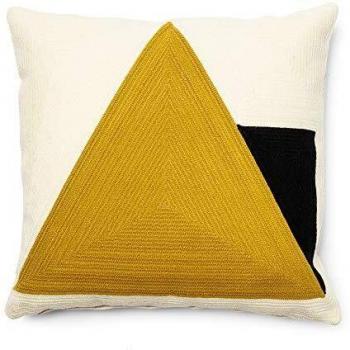 Kave Home Funda cojín Sinna 45 x 45 cm Amarillo