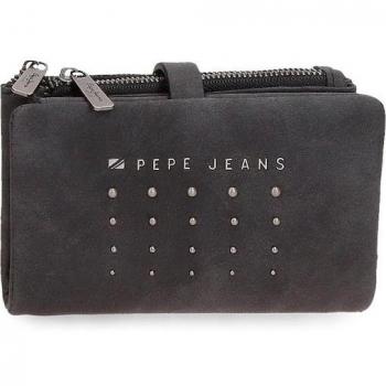 Cartera con monedero extraible Pepe Jeans Holly negro