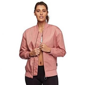 Reebok Favorite Womens Bomber Jacket,Pink