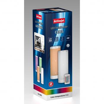 Activejet LED lámpara decorativa AJE-CERES RGB, luz quitamiedos, color blanco, función RGB, diseño decorativo