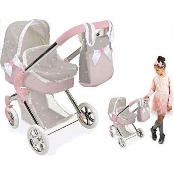 ARIAS - Carrito de Muñecas Emma con Capota y Bolso (40673)