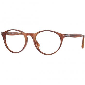Persol PO3092V 96 Men's Eyeglasses Brown Size 50 - Frame Only with Blue Light Block Available