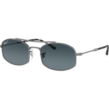 Ray-Ban RB3719 Polarized Sunglasses 004/S3 Unisex Geometrico Gunmetal Size 51