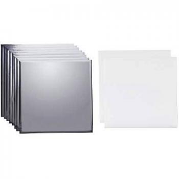 Cricut, Juego de 8 Hojas de Transferencia Foil Plateado, 30.5 cm x 30.5 cm