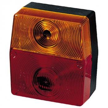 Piloto trasero HELLA 2SE 998 530-061 rojo/amarillo sin bombillas, compatible con vehículos de 12V y 24V