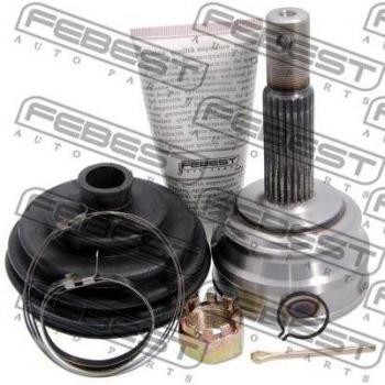 Junta homocinética FEBEST CV-joint 1810-1007, compatible con vehículos específicos, fabricada con materiales de alta calidad para garantizar durabilidad y rendimiento óptimo en la transmisión de potencia, incluye sellos y lubricante para