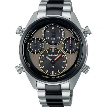 Seiko Prospex Speedtimer Limited Edition Chronograph Stainless Steel Brown Dial Solar SFJ005P1 100M Men's Watch