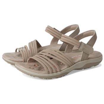 Skechers Reggae Slim Coffee Run Vegan Sandals - Grey, Machine Washable, Women's Size 40