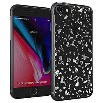 Carcasa Brillante i-Paint para iPhone 7/8/SE - Plata