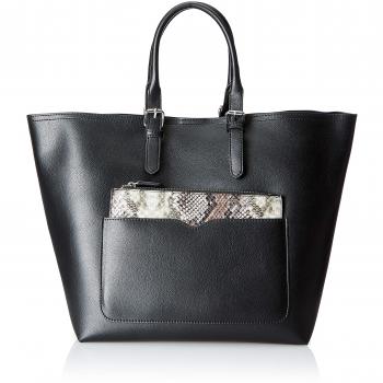 PIECES - Pcfaria Shopper, Shoppers y bolsos de hombro Mujer, Negro